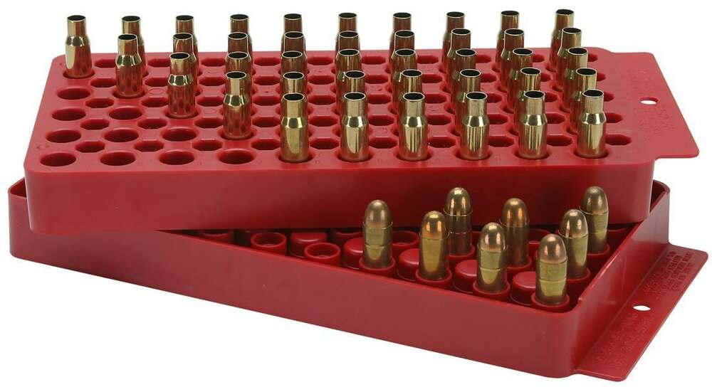 Misc. Accessories MTM Case Gard Ready Series MTM UNIVERSAL LOADING TRAY ALL CALIBERS RED